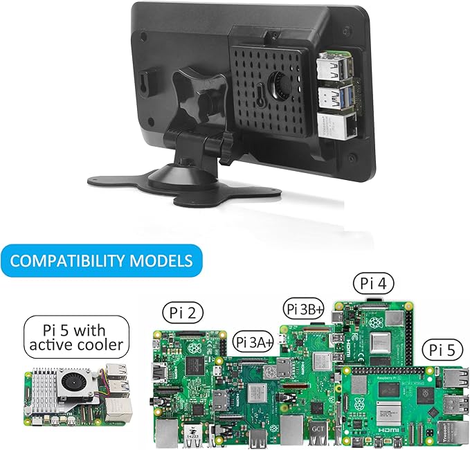 OSOYOO PiStudio Case with 7-inch IPS DSI V4.0 Touch Screen: A Comprehensive Touchscreen Solution for Raspberry Pi 5 4 3 2 Projects