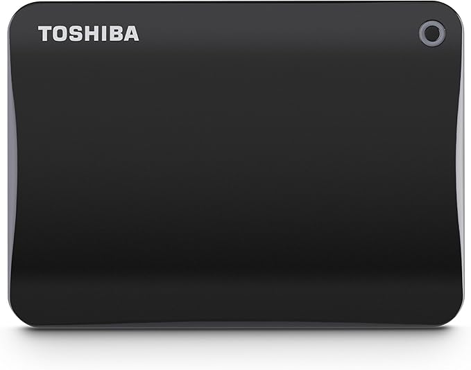 Toshiba Canvio Connect II 1TB Portable Hard Drive Black (HDTC810XK3A1)