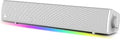 Sound Blaster GS3 (White) Compact RGB Gaming Soundbar with SuperWide Technology Powered via USB Bluetooth 5.4 Headphone-Out Port for PC and Mac
