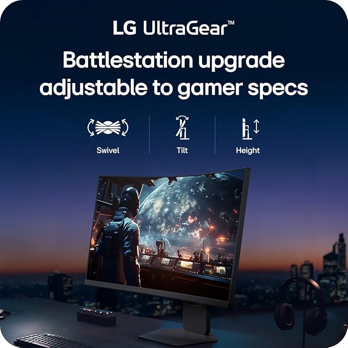 LG 37G800A-B 37-Inch Ultragear 4K UHD (3840 x 2160) Curved Gaming Monitor 165Hz 1ms FreeSync Premium Pro DisplayHDR 600 HDMI 2.1 DisplayPort USB Type-C Tilt/Height/Swivel Stand Black