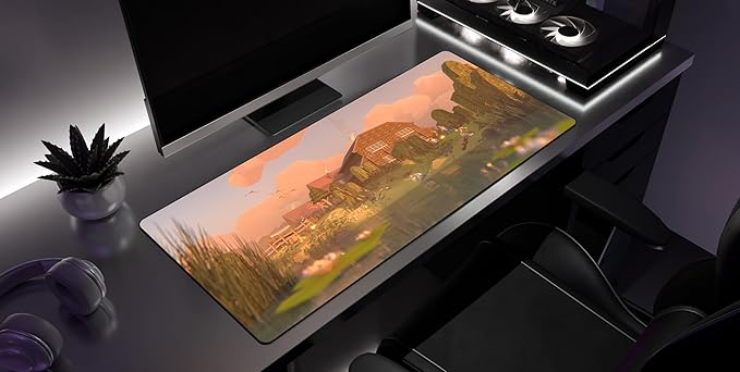 Just Chillin - Old School RuneScape Gaming Desk Mat – Large Extended Mouse &amp Keyboard Pad
