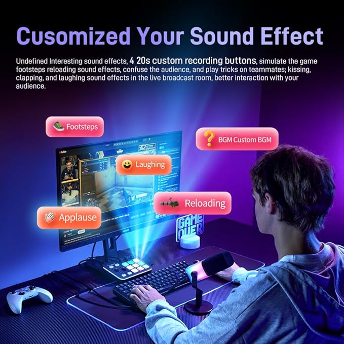 MAONO Podcast Equipment Bundle: Audio Interface and USB/XLR Dynamic Microphone-MaonoCaster G1 NEO+PD200XS Black