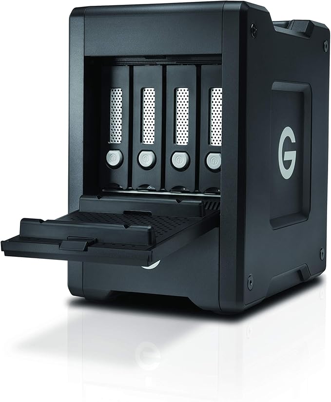 G-Technology 8TB G-SPEED Shuttle SSD with Thunderbolt 3 with ev Series Bay Adapter - Transportable 8-Bay RAID Storage Solution - 0G10188-1