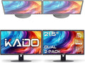 Kado Dual Monitor Setup - 2-Pack 22 1920x1080 Computer Monitor 75Hz VESA Mount HDMI Office Gaming Hybrid Built-in Speakers (E22 Dual Series)