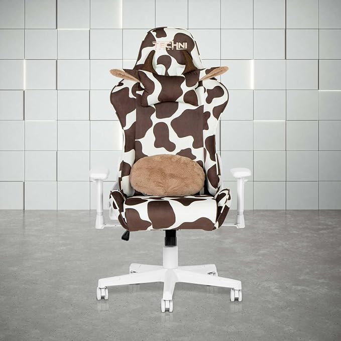 Rustic Ranch Brown Cow Series Gaming Chair