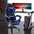Ergonomic Gaming Chair for Adults (400 Lbs. Tall) Comfortable Computer Chair for Heavier People Adjustable Lumbar Back Office Chair (with Footrests) Video Gaming Chair