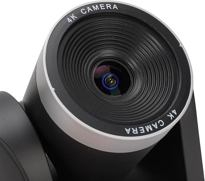 Yoidesu 4K Conference Room Camera System 12X Optical Zoom AI Auto Tracking PTZ Camera with CMOS Sensor 3X Digital Zoom Conference Room Webcam for Meeting Streaming (US Plug)