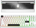 KEEBMONKEY WOBKEY Crush 80 Reboot CNC Aluminum 5-Second Quick-Release Triple-Mode Connectivity Mechanical Keyboard with Superior Acoustics (Pro Silver)