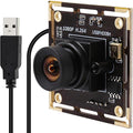 1080P USB Camera Module 30fps Video Camera Wide Angle Webcam No Distortion H.264 Low Light with Microphone for Windows Android Linux Mac PC Laptop
