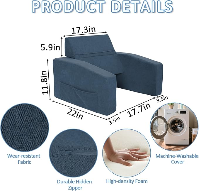Lap Desk Pillow with Removable Cover Adjustable Angle Gaming &amp Machine Washable Reading Pillow for Adults Multipurpose Laptop Bed Tray with Arms for Working