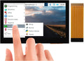 waveshare 4.3inch Touch DSI Display 800 x 480 IPS Screen 5-Point Capacitive Touch LCDCompatible with Raspberry Pi 4B/3B+/3A+/3B/2B/B+/A+ Compute Module3/3+/Compute Module 4