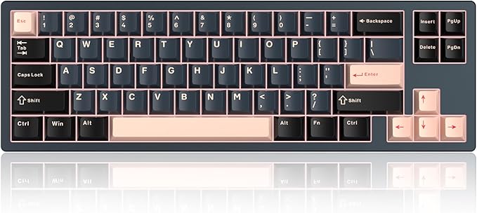 MageGee Captain72 Rapid Trigger Magnetic Switch Keyboard 65% Wired Hall Effect Mechanical Gaming Keyboards w/Adjustable Actuation CNC Aluminum Frame Gasket Hot Swappable RGB Creamy Keyboard (Blue)