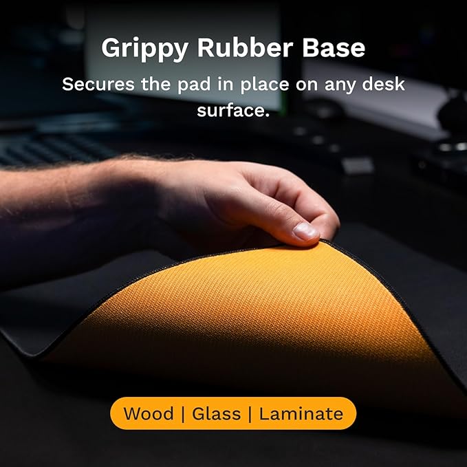 Glorious Gaming Mouse Pad GMP 2 - XL - Spill-Proof Mouse Pad Optimised for All Gaming Sensors Balanced Surface for Speed &amp Control Durable Anti-fray Edges - 18 x 14 x 0.12 - Large Desk Mat