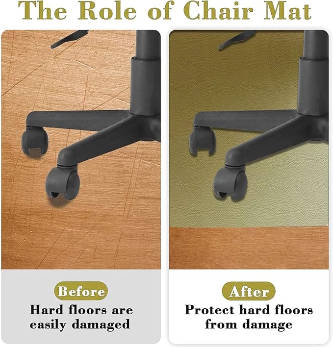 Black Grey PU Leather Floor Protector Office Chair Mat Round mat Spectral Color Motion Graphic Gaming Chair Mat Protects Hardwood Floors Chairs Move Smoothly Modern Diameter 47.2 in