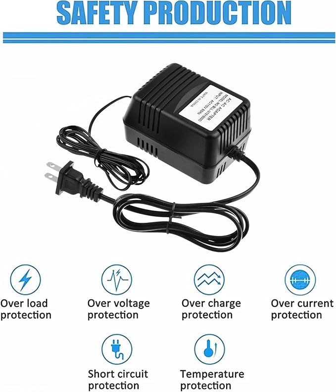 CJP-Geek AC-AC Adapter for 12VAC Pyramat S2000 Proffesional Sound Rocker Gaming Chair