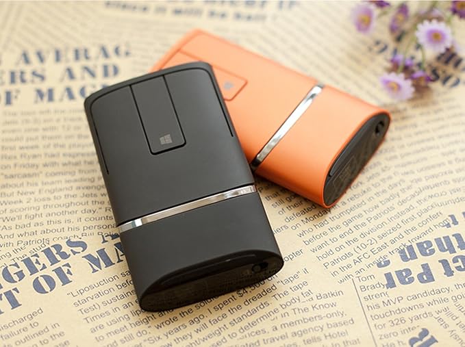 Lenovo N700 Dual Touch Slim 2.4G Wireless Mouse Bluetooth 4.0(Orange)