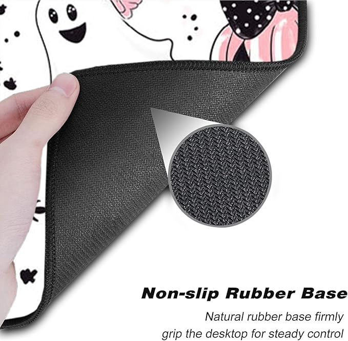 Keyboard Wrist Rest SetMemory Foam Wrist Support Mouse Pad31.5x11.8 Desk Mat for Comfortable Typing &amp Pain ReliefNon-Slip Base for Office &amp Home Use - Cute Ghost Skull Pumpkin