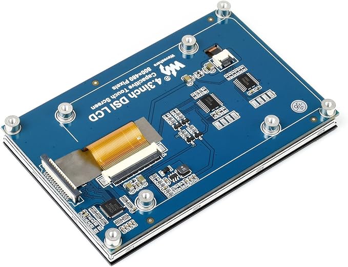 waveshare 4.3inch Capacitive Touch Display Compatible with Raspberry Pi 5/4B/3B+/3A+/3B/2B/B+/A+/CM3/3+/4 800×480 Resolution IPS Wide Angle MIPI DSI Interface