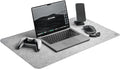 DELTAHUB - Minimalistic Felt Desk Protective Pad Anti-Fray Anti-Slip Easy to Clean Easy Glide Long Lasting Sleek Design Comfortable Resistant Desk Mat PC Mac Laptop - Large (18x32inch)