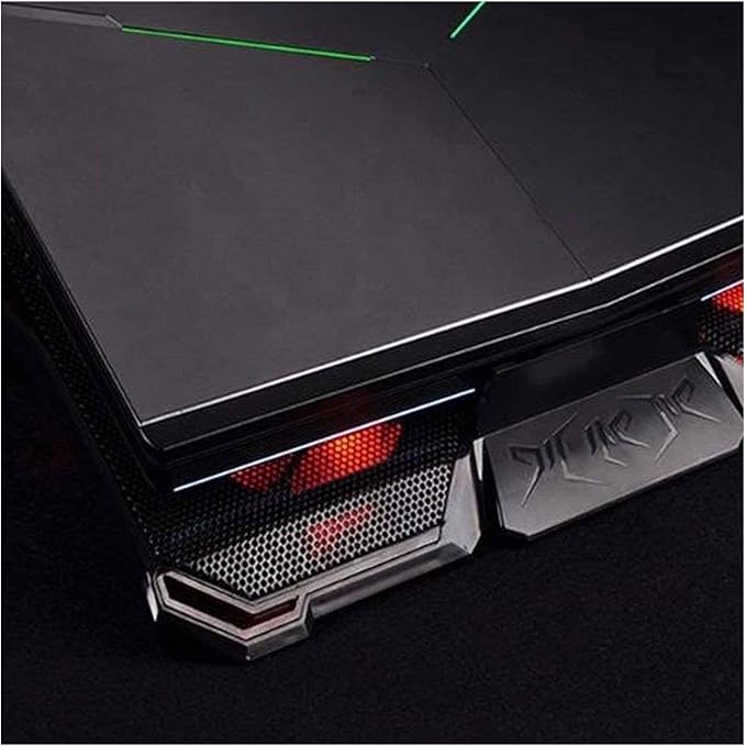 10-17.3 Laptop Cooler Cooling Pad | Ultra Slim Portable 5 Quiet Big Fans 2100RPM with USB Line Built in | Simple and Easy Use Design
