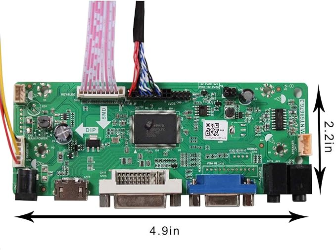 VSDISPLAY DVI VGA Audio LCD Controller Board Work for 15.4inch 1280x800 1pcs CCFL LVDS 30Pin LTN154AT07 B154EW01 B154EW02 B154EW03 B154EW04 B154EW06 B154EW08 LTN154AT01 LP154WX4 LP154W01 Panel