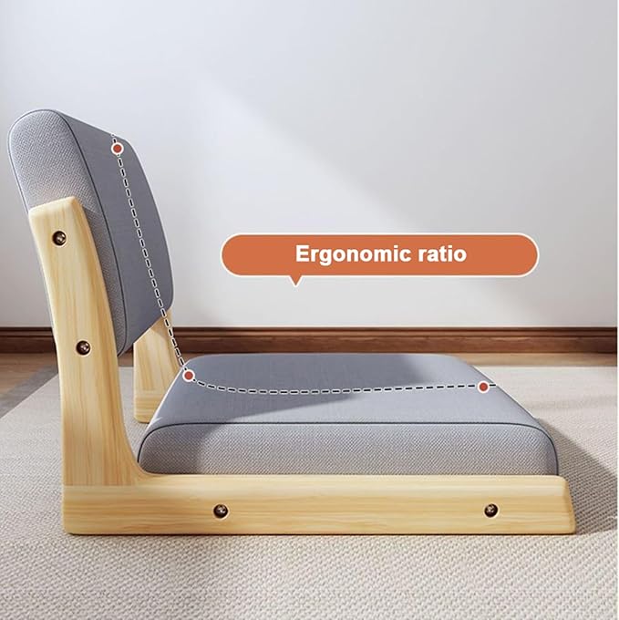 BTZHY Floor Chair Tatami Chair Accent Furniture Meditation Floor Chair Living Room Chair Floor seat Portable Japanese Legless Chair Lazy Sofa for Bay Window Meditation Reading