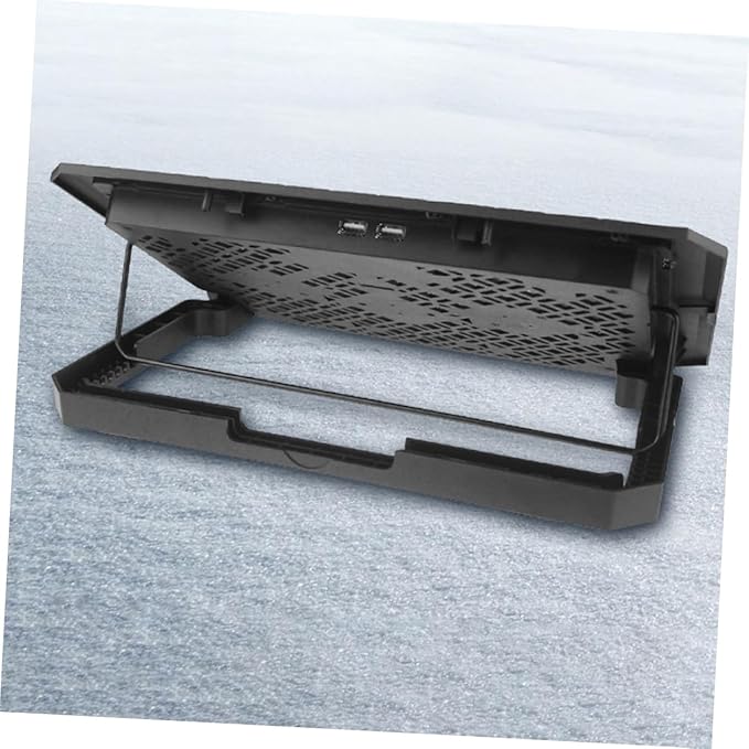 Operitacx Laptop Cooling Pad 15.6-inch Silent Cooling Stand with Adjustable Speed Fans and Blue LED for Gaming and Office Laptops
