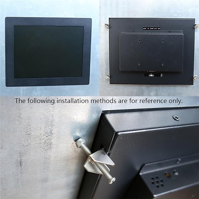 1pc 18.5 21.5 19 23.6 Inch Industrial Desktop Computer Monitor Mini Host Display with Resistive Touch Screen VGA Interface(19 inch VGA USB)