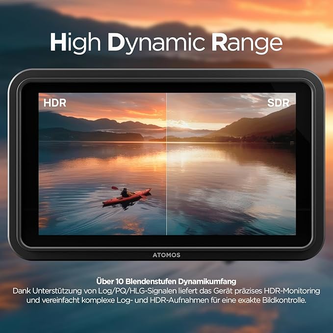 Atomos Shinobi II HDMI 4K Monitor with HDR Touchscreen All Day Battery Life and Lightweight Design (Black)