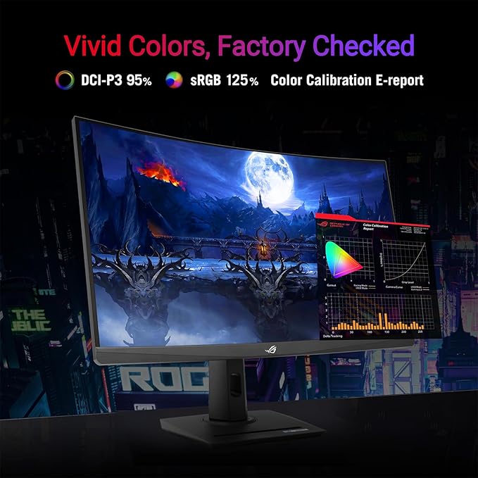 ASUS ROG Strix 32 QHD Curved Gaming Monitor - 280Hz Ultrafast Refresh Rate 2560x1440 Fast VA Display 1ms GTG ELMB Sync USB-C HDR400 DP HDMI USB-CTripod Socket DisplayWidget Center