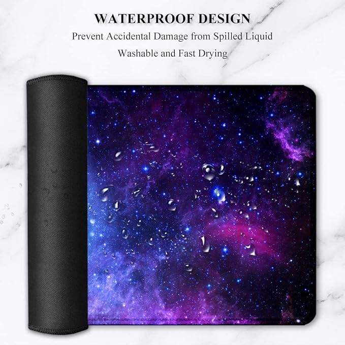 LATEEFAH Mouse Pad with Wrist Rest Desk Mat + Keyboard Wrist Rest Set Desk Pad for Keyboard and Mouse 4-in-1 Large Mouse Pad with Wrist Support for Office Home