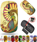 maizi Mouse Chromebook Laptop PC Notebook Mice 14984911 Flower Design on Grun 2.4G USB Receiver Portable Printed in USA