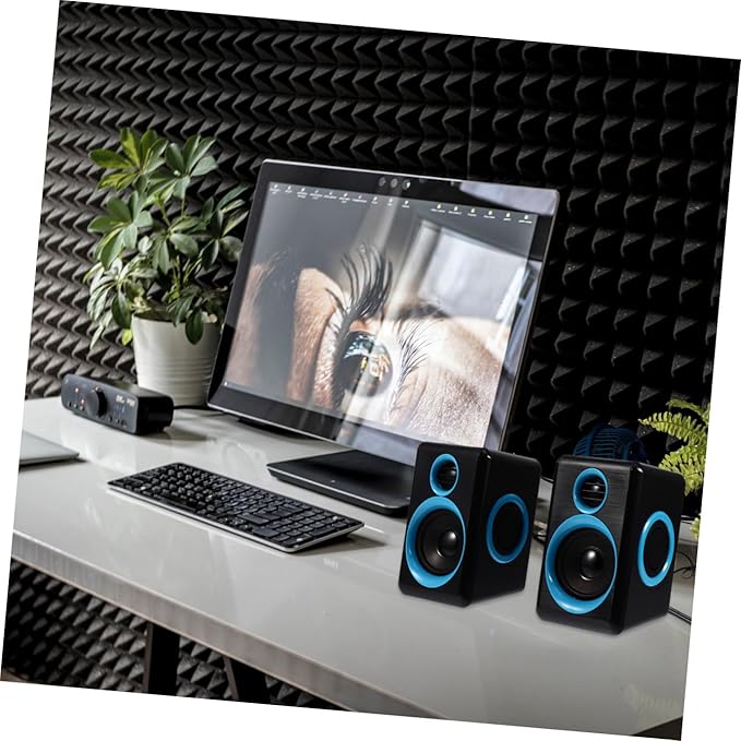BESPORTBLE Mini USB 2.0 Speaker for Laptop and Desktop Computer Compact Mini Sound Box with Dc5v Power Portable PC Speaker for Home and Office Use