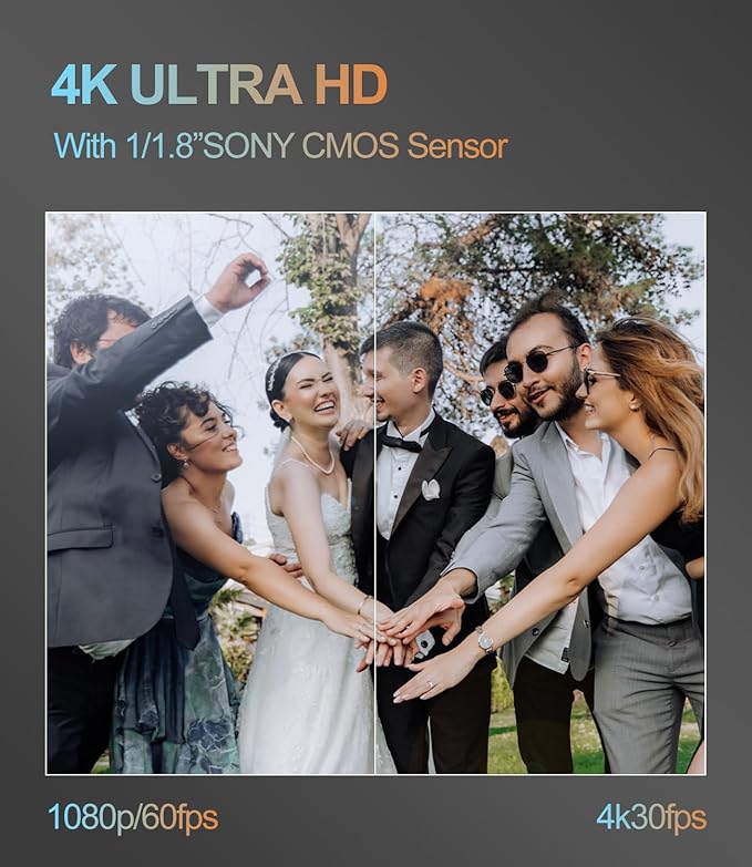 4K NDI PTZ Camera with 20X Optical Zoom AI Auto TrackingVideo Conference Camera HDMI SDI USB IP Live Streaming for Church Worship Live Services Education Events PoE