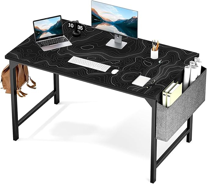 AQQA Topographic 3XL Huge Mouse Pads Oversized (48x24) - Extra Large Gaming XXXXL Mouse Pad for Full Desk - Mousepad with Stitched Edges Non-Slip Rubber BaseDesk Mat for LaptopComputer &amp PC B