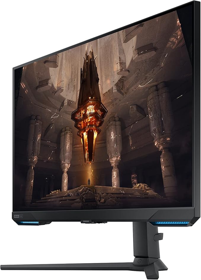 SAMSUNG 28” Odyssey G70B Series 4K UHD Gaming Monitor IPS Panel 144Hz 1ms HDR 400 G-Sync and FreeSync Premium Pro Compatible Ultrawide Game View LS28BG702ENXGO Black