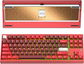 KEEBMONKEY WOBKEY Crush 80 Reboot CNC Aluminum 5-Second Quick-Release Triple-Mode Connectivity Mechanical Keyboard with Superior Acoustics (Pro Red)