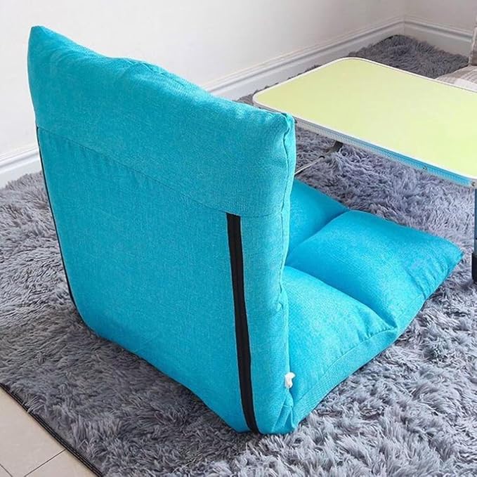 ELEFOCUS Floor Chair with 6 Adjustable Positions Folding Floor Gaming Chair with Pillow Meditating Floor Chair(/Green B)