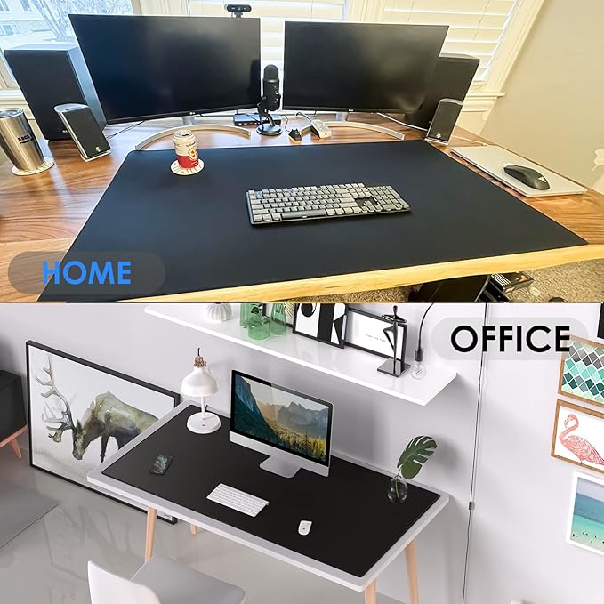 KTRIO Ergonomic Keyboard Wrist Rest Memory Foam Mouse Pad with Wrist Rest for Computer Keyboard Mouse Pad Set for Easy Typing &amp Pain Relief for Office &amp Home Green Leaves