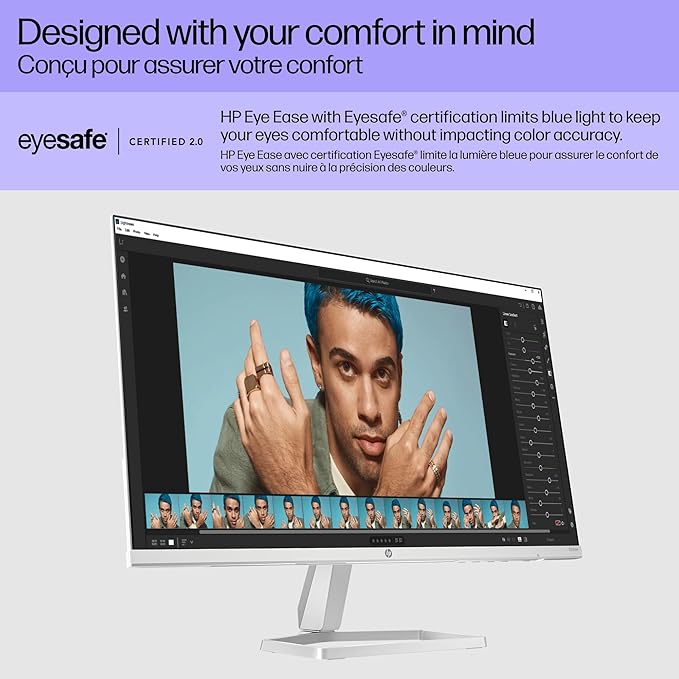 HP Series 5 24 inch FHD Monitor Full HD Display (1920 x 1080) IPS Panel 99% sRGB 1500:1 Contrast Ratio 300 nits Eye Ease with Eyesafe Certification 524sw (2024)