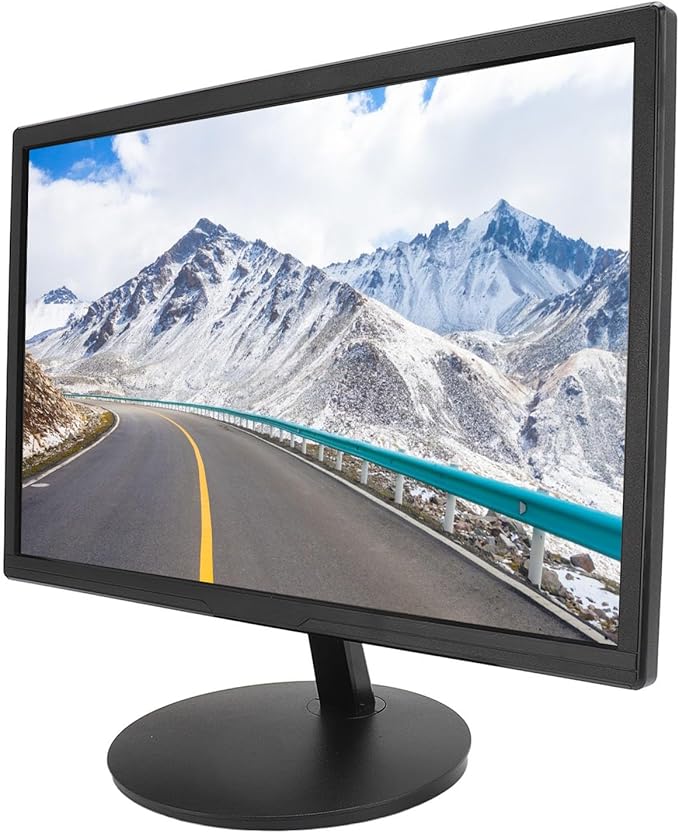 Zunate 19in LED Display Screen 1440 x 900 60Hz Full HD Blue Light Filter 1ms Response Time 16:9 Aspect Ratio VGA VESA 75x75mm for Business Home Office Gaming (US Plug 100