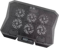 Laptop Cooling Pad 15.6-inch Quiet Cooling Fan Stand with Adjustable Speed and Blue Light for Portable Laptop Heat Dissipation Compatible with Gaming and Office Use