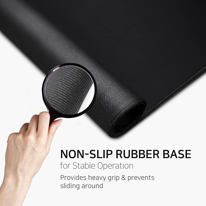 4XL Huge Mouse Pads Oversized Giant Mouse Pad (60''x30''x0.12'') - XXXXL Extended Mousepad Full Desk Mat Suitable for Gamers - Black