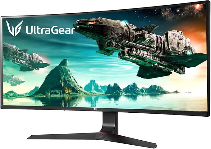 LG 34GL750-B Ultragear Gaming Monitor 34 21: 9 Curved Wfhd (2560 X 1080) IPS Display 144Hz Refresh Rate NVIDIA G-SYNC Compatible Adaptive-Sync Technology HDR10 144Hz Refresh Rate - Black