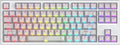 FE87 V2 Wired Mechanical Keyboard Dual 8KHZ Polling Rate Support SODC/Latency As 0.125MS/ARGBHot Swappable Gasket Sturcture Gaming Keyboard (White/Hyacinth Switch)
