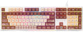 Redragon K668 Xmas Wired Gasket RGB Gaming Keyboard 108 Keys Mechanical Keyboard w/Extra 4 Hotkeys Upgraded Hot-swappable Socket Sound Absorbing Foam Christmas Gingerbread Man Themed Cute Keycaps
