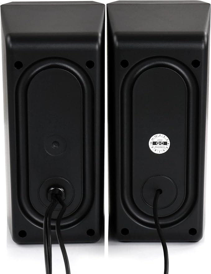 beFree Sound Computer Gaming Speakers with Color LED RGB Lights