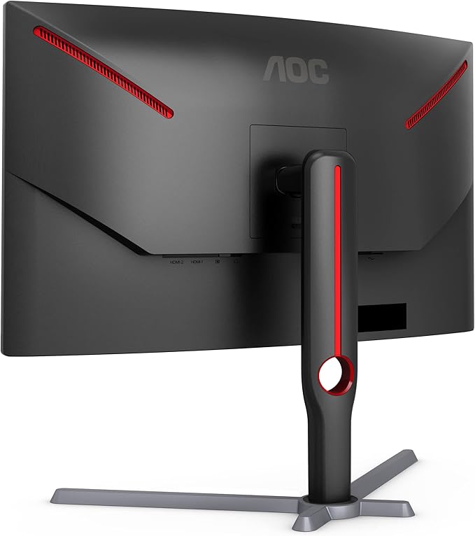 AOC Gaming CQ27G3S Frameless Curved Gaming Monitor QHD 2K 2560x1440 1000R VA 165Hz 1ms FreeSync PremiumBlack (Renewed)