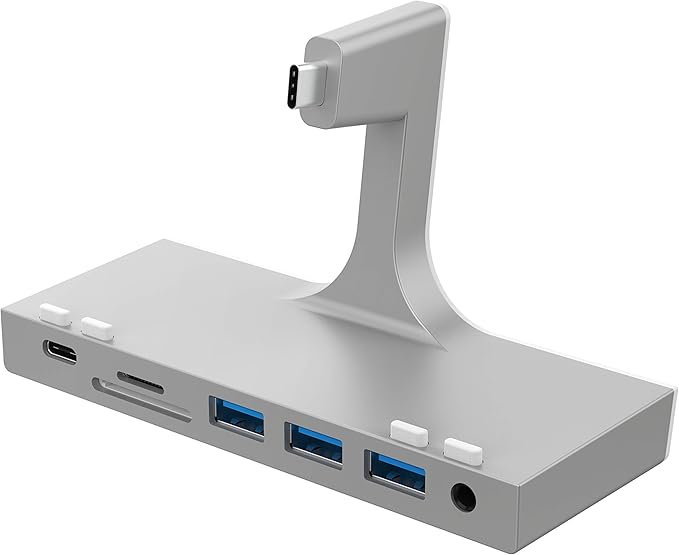 SABRENT Multi Port iMac Hub with Front Access USB Ports SD/Micro SD Card Reader 3.5mm Headphone Jack and Rear HDMI 2.0 Output (iMac 2017 to 2020) (HB-SIMC)