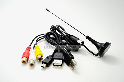 New USB 2.0 Analog Signal TV Receiver Adapter Tunner Box for Laptop PC